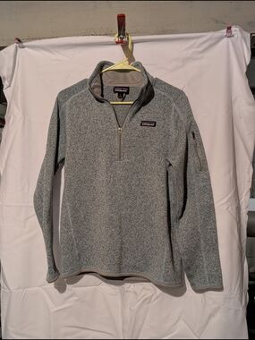 Patagonia Men's Gray Quarter-Zip Fleece Pullover